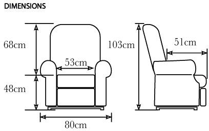 Fauteuil Releveur Relaxation Confort Premium Tissu Crypton 1 Moteur